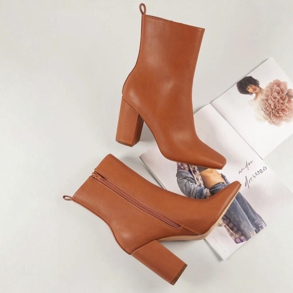 NWOT | Shein Brown High Heel Bootie | Size 7 - Picture 1 of 10